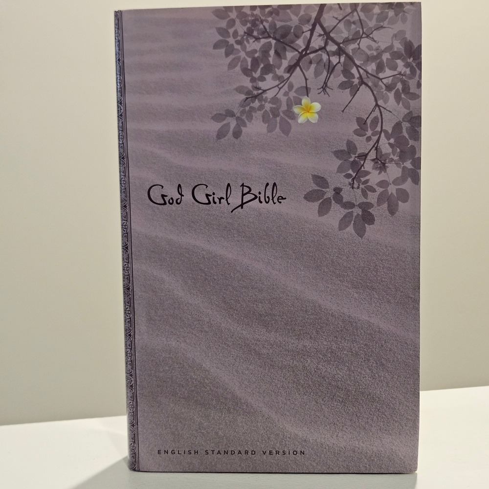 God Girl Bible ESV Edition Crossway Hardback Dustcover Purple Floral ESV Bible